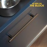 Arezzo Knurled Bar Handle - Round Fixing Post