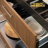 Arezzo Knurled Bar Handle - Round Fixing Post