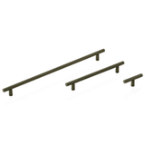 Arezzo Knurled Bar Handle - Round Fixing Post