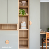 Hand Crafted Timber Half Moon Handles