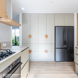 Hand Crafted Timber Half Moon Handles