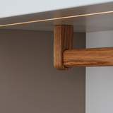 End Pillar For Timber Oval Wardrobe Rail