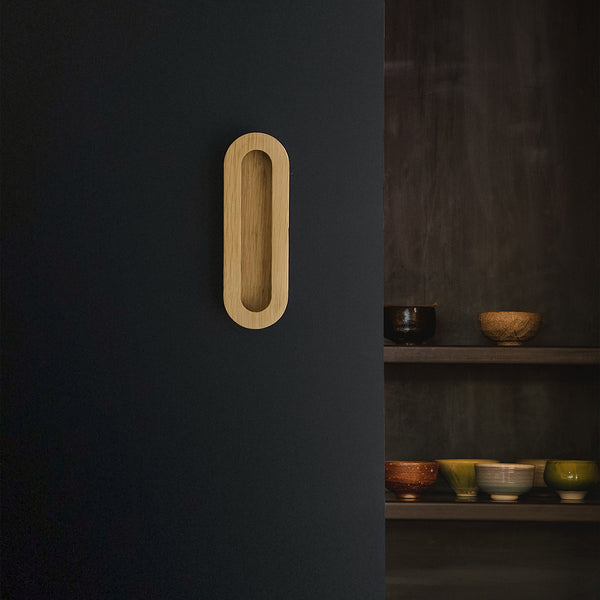 Cascade Recessed Oval Small Timber Handles