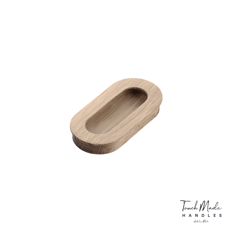 Cascade Recessed Oval Small Timber Handles