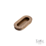 Cascade Recessed Oval Small Timber Handles