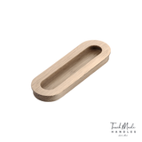 Cascade Recessed Oval Small Timber Handles