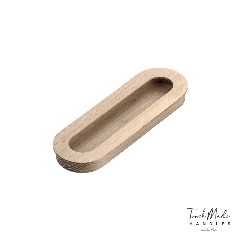 Cascade Recessed Oval Small Timber Handles