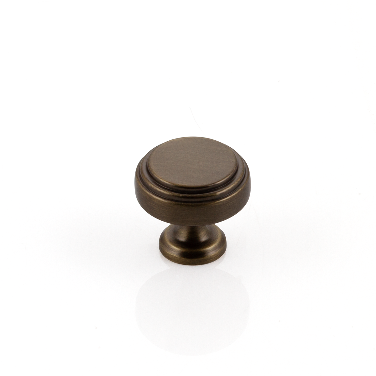 Mayfair Knob in Brushed Aged Brass