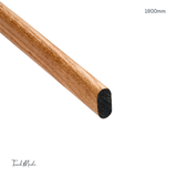 Timber Oval Wardrobe Rail