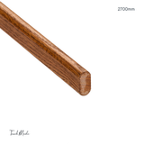 Timber Oval Wardrobe Rail