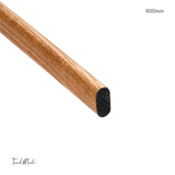 Timber Oval Wardrobe Rail