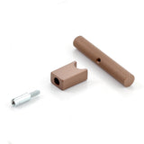 Arezzo Knurled Bar Handle - Single Fixing Post