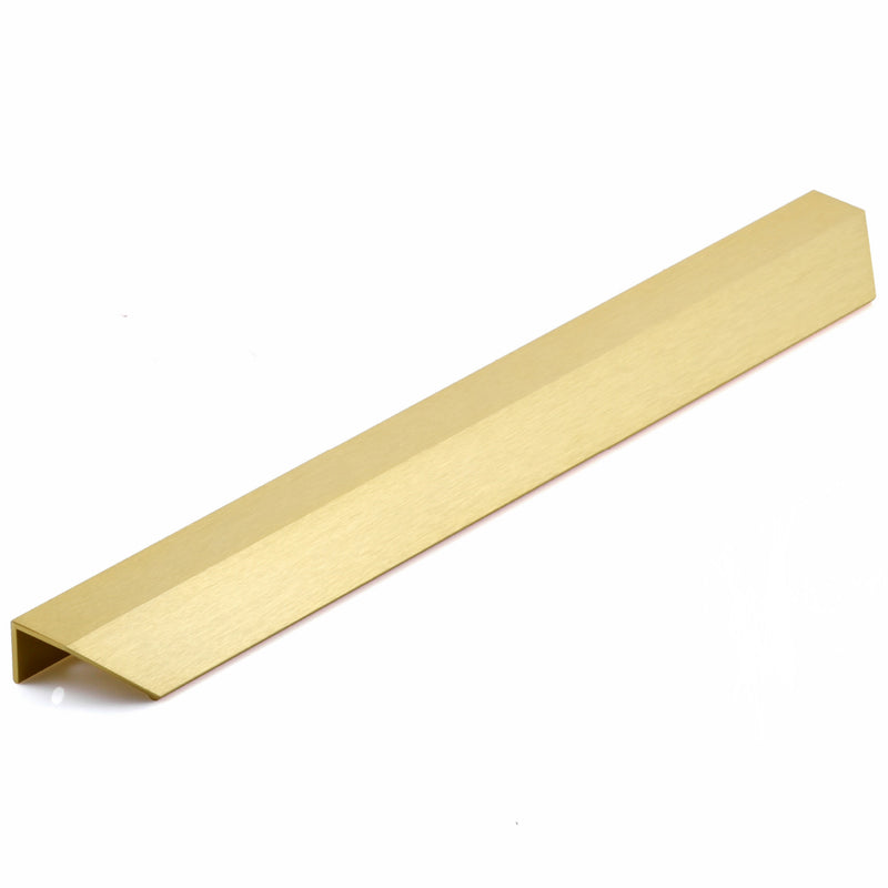 Large Brass Angled Lip Pull Handle Photo